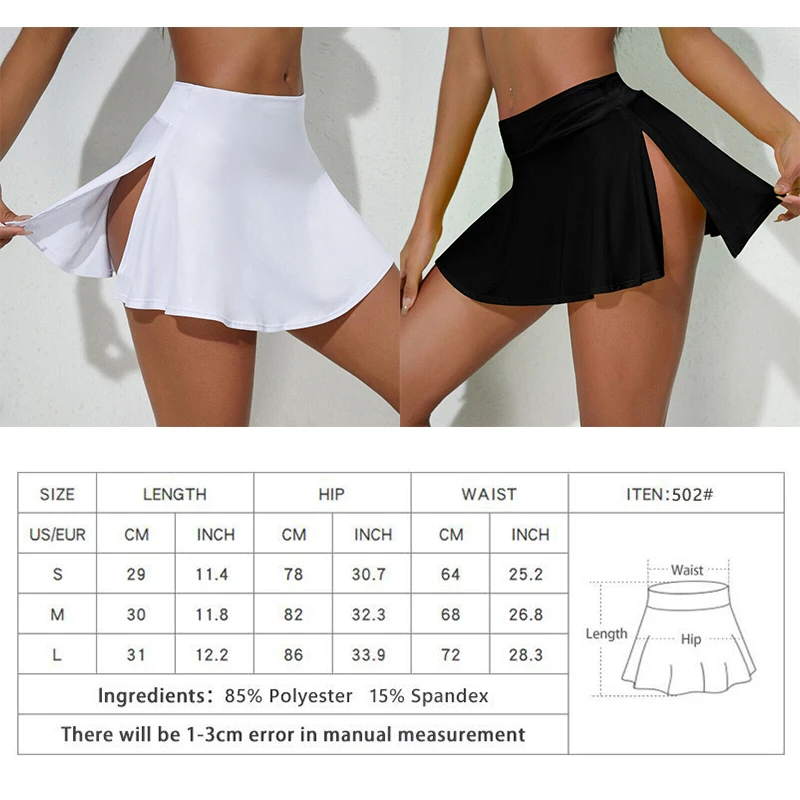 Women Tennis Shorts Elasticity Quick-Drying Tight Yoga Skirt Short for Women Sport Run Sexy Lovely Beach Dress Fitness Summer