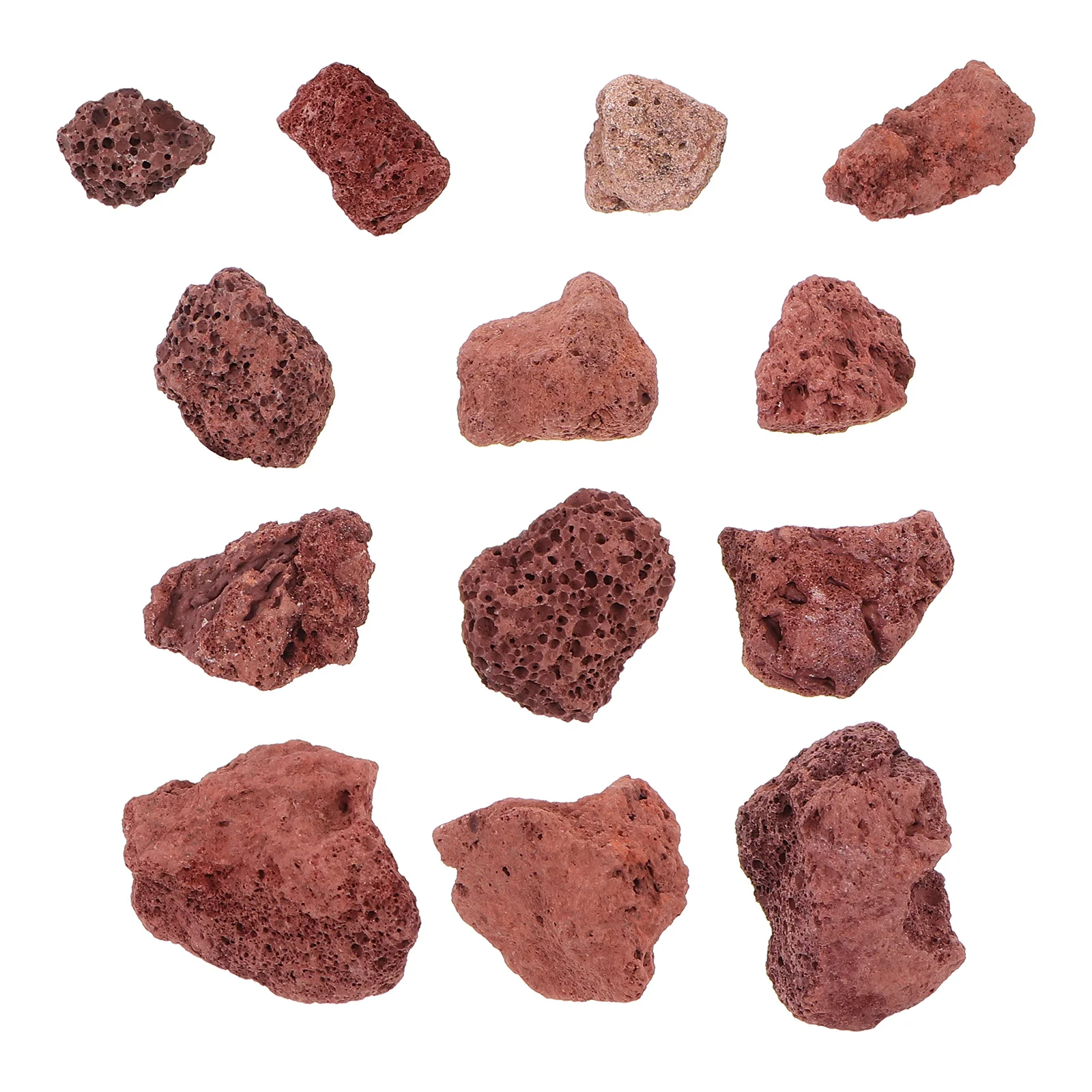 

500G Volcanic Rock Particles Dark Red Aquarium Filter Material Stone For Fish Tank Habitat Decor Practical Filtration Aquatic