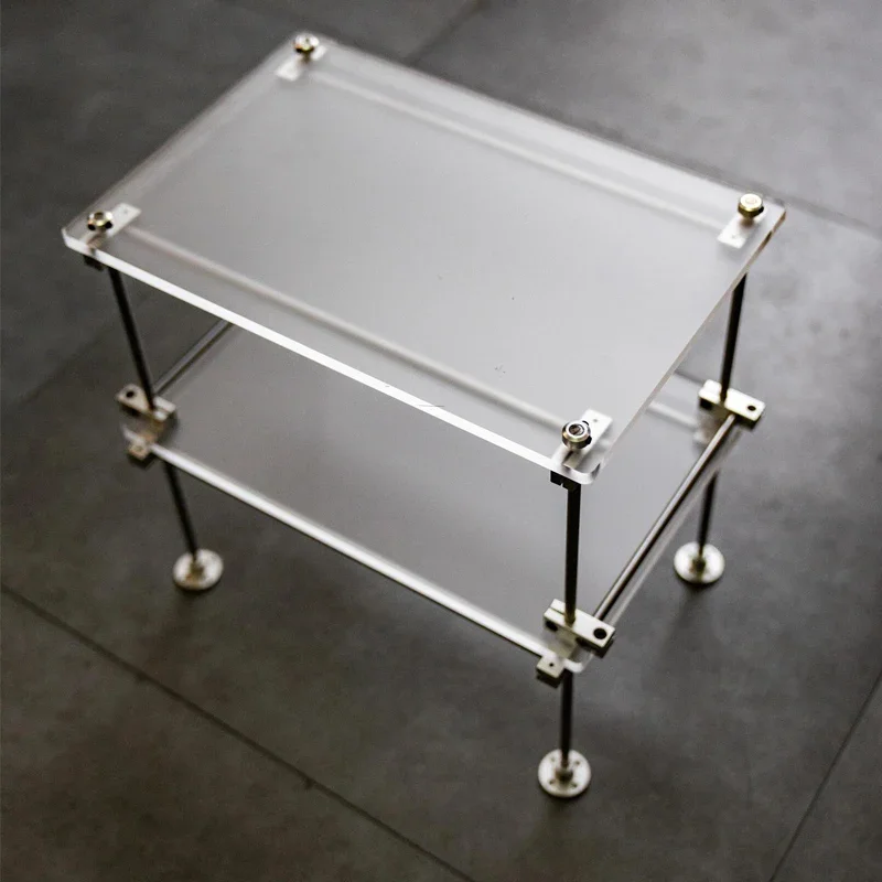 Optical axis matte acrylic shelf display storage shelf