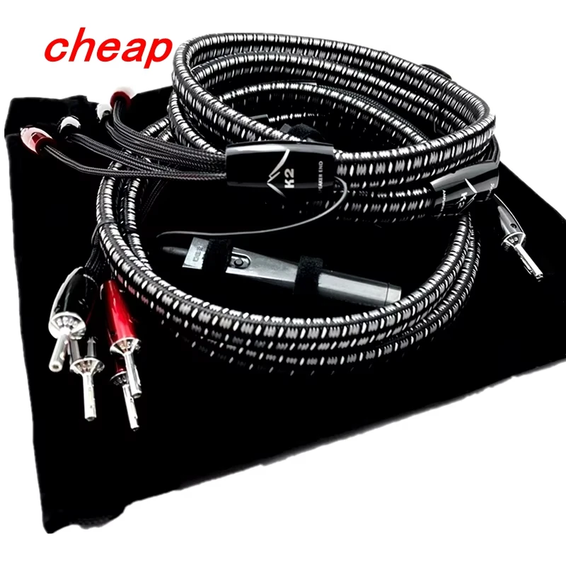 Untuk Kabel K2 K2 serii 1000 srebrna wtyczka bananowa audio hiaudio HiFi przewód Ó