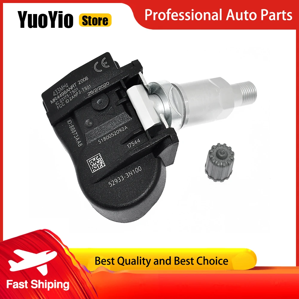 YuoYio 1pcs New Tire Pressure Sensor 529333N100 S180052092C For Chrysler Dodge Hyundai Kia