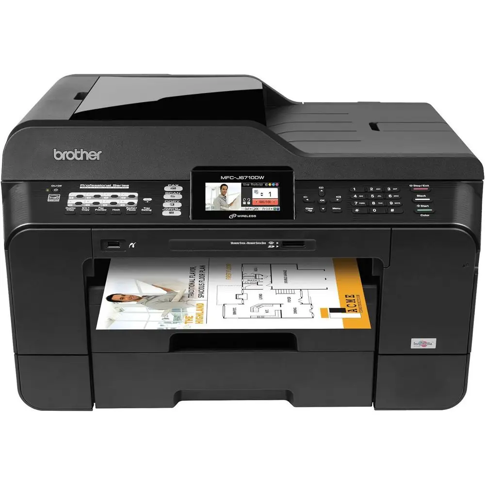 

MCJ6710DW BusinInkjet All-in-One Printer with 11-Inch x 17-Inch Duplex Printing, 11-Inch x 17-Inch Scan Glass & Dual Paper Trays