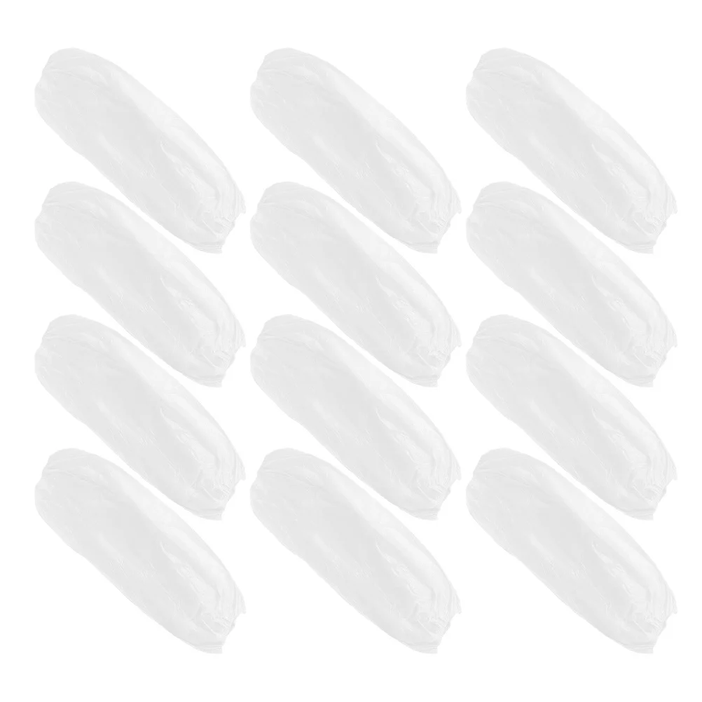 

100Pcs Disposable Arm Sleeves Plastic Waterproof Sleeve Protectors Lightweight Oversleeves for Cooking Cleaning Work