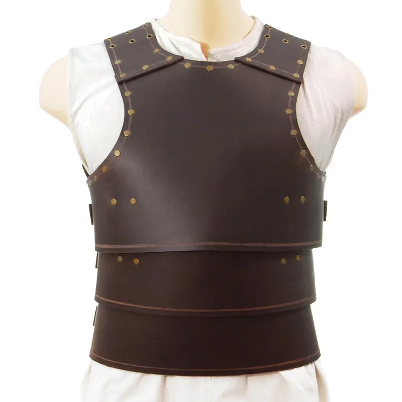 Colete Ajustável Estilo Gladiador Medieval Samurai Armadura Steampunk Fantasia de Halloween Cosplay