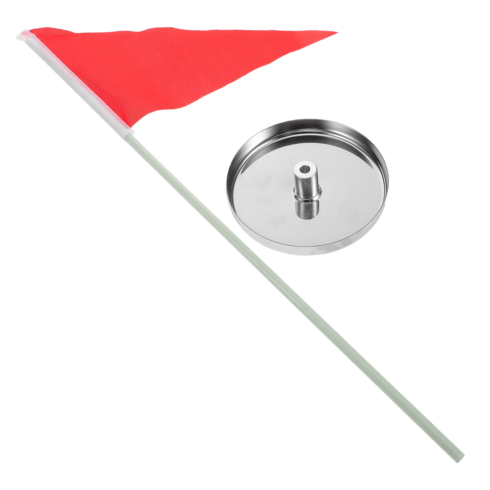 

1 Set Putting Practice Cup With Flag, Metal Golf Hole Cup For Skill Improvement, Indoor Outdoor Training Aid, Backyard Putting