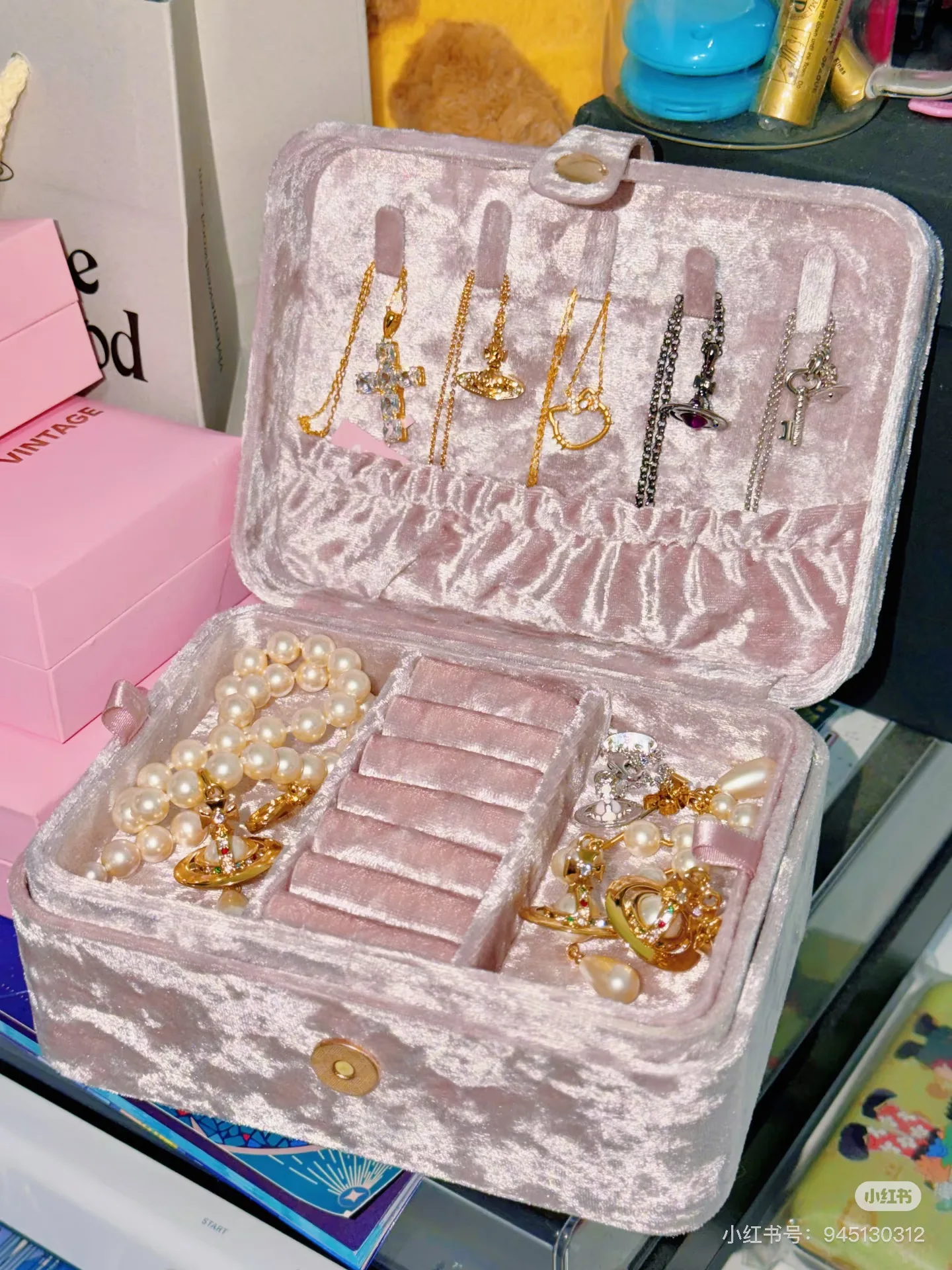 Flower Knows Jewelry Empty Box Handbag Limited Violet Cosmetics Storage Box