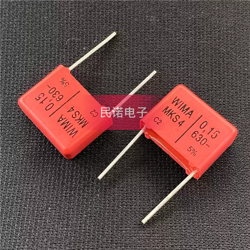 10-100pcs German Weima capacitor WIMA MKS4 630V 0.15UF 630V 154 150NF pin spacing 15mm