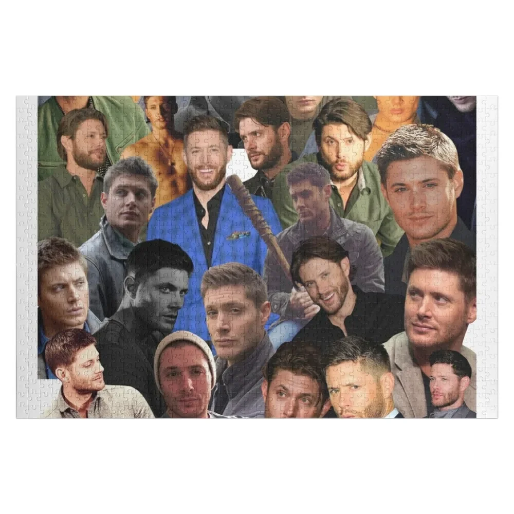 Jensen Ackles photo collage Jigsaw Puzzle Anime Custom Name Child Toy Puzzle