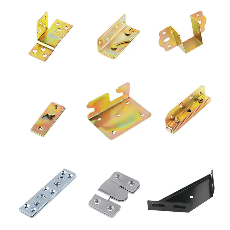 20/10Pcs Repair Metal Bed Bracket Hinge Fastener Wood Board Connector for Bed Fixed Corner Bed Beam Support Furniture Hardware