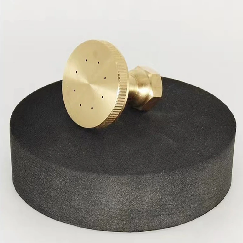 Systèmes d'irrigation par pulvérisation, tête d'arrosage de jardin en laiton doré à 8 trous, buse d'atomisation coupe-vent haute pression