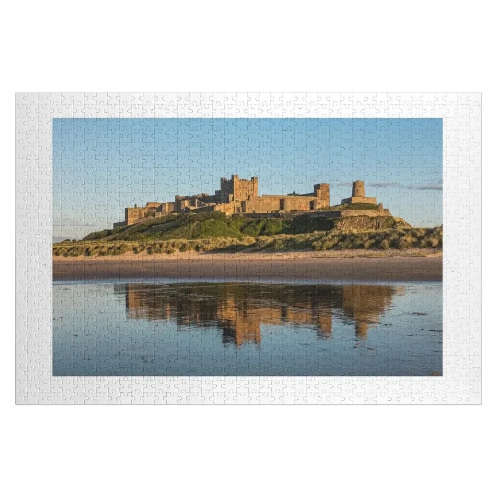 bamburgh castle and Reflections Jigsaw Puzzle Customized Toys For Kids Wooden Animal Custom Child Gift Puzzle