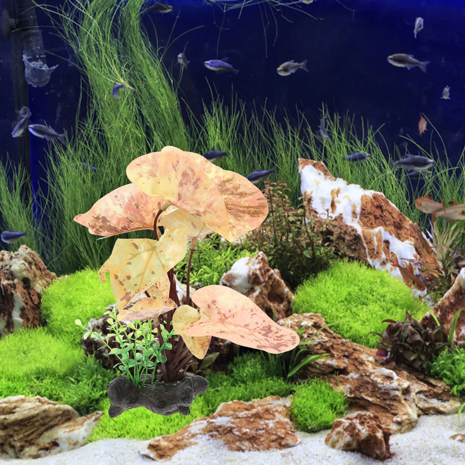 

Aquarium Fish Tank Plant Decor Plastic Resin Artificial Aquatic Plant Landscape Accessories Fish Tank Accessories