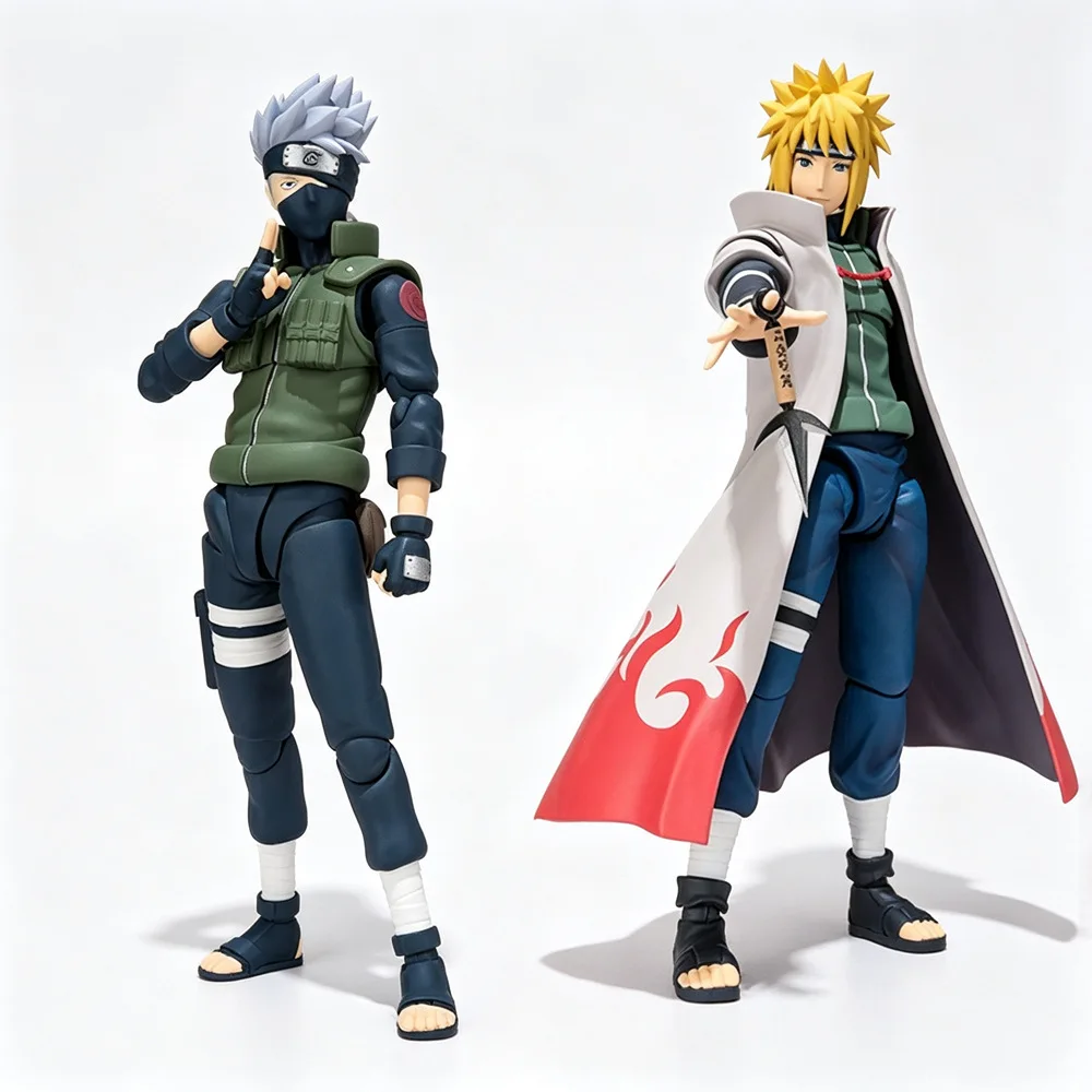 

Naruto Kakashi Hatake Minato Namikaze Articulated Figure Ornament Toy Gift For Anime Fans Collectible
