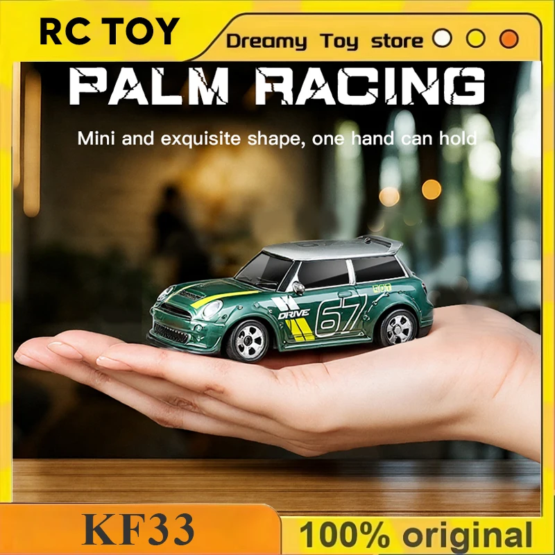 

Радиоуправляемая дрифт-машинка KF33, масштаб 1:64, полноприводная, электрическая, мини-спортивная машинка на пульте управления, портативная, для настольных гонок, для взрослых, для использования в помещении и на улице