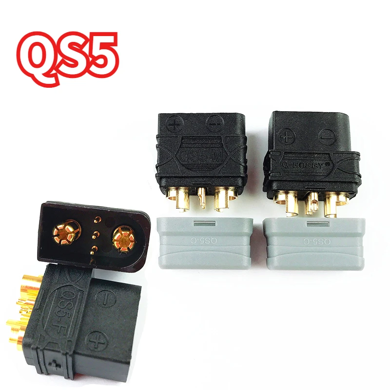 QS2 QS5 QS8-S QS9L QS10-S QS12 Heavy Duty Battery Anti-Spark Gold Connector Power Plug for RC Plant Protection Drone Cars Model