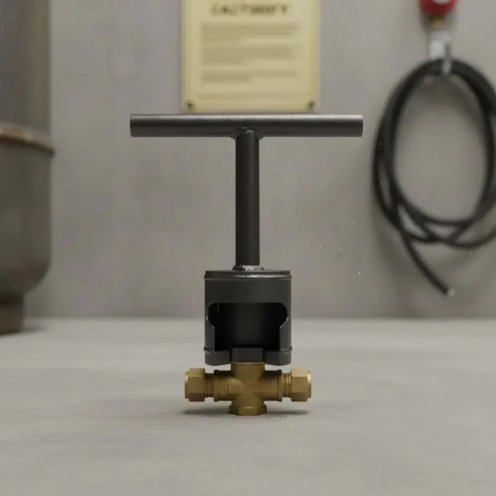 Steel Material Gas Valve Wrench Labor-Saving Leverage Anti-Rust Can Opener Compact Portable Anti-Wear Gas Cylinder Wrench