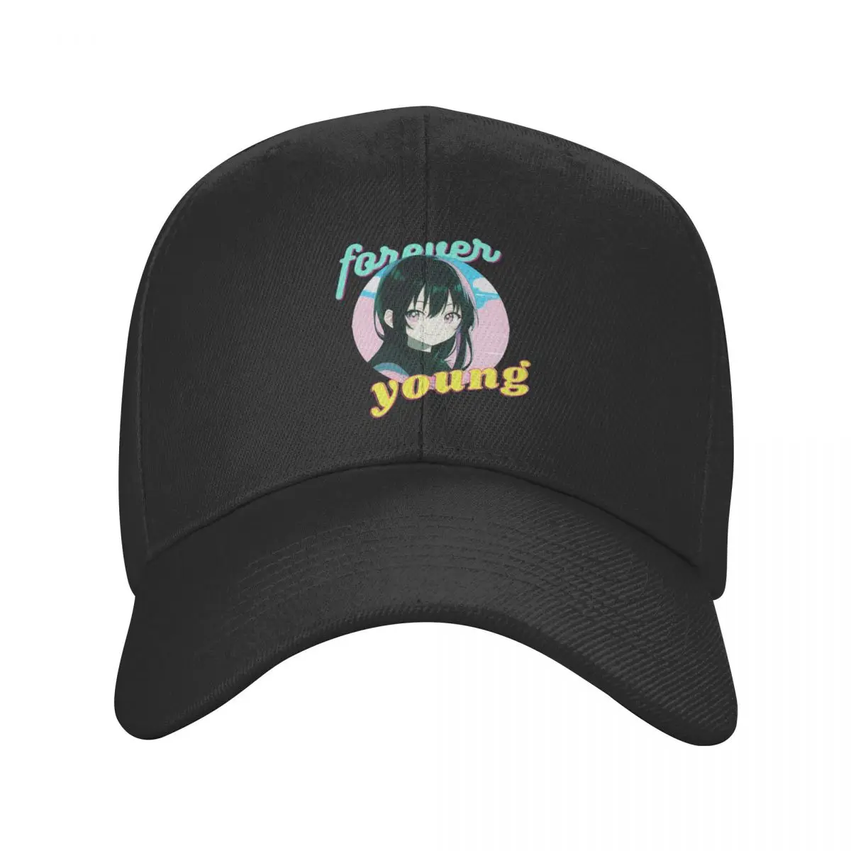 Forever young...at heart Baseball Cap Golf Hat Snap Back Hat Sunscreen party Hat Boy Child Women's