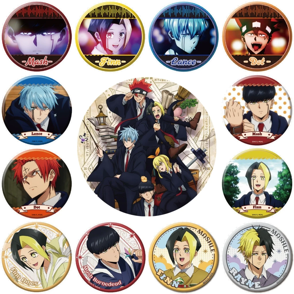 58 mm Anime Mashle: magia e muscoli COSTUME cosplay distintivo spilla SPTE spilla in banda stagnata ﻿   Halloween Prop Natale Gilf