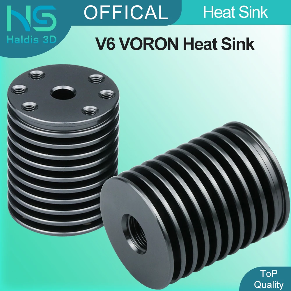 V6 Kühlkörper für Voron, hochtemperaturbeständiges Aluminium-Volcano-Hotend-Kit, Voron-Kühler, Ersatzteil für 3D-Drucker, Kühlkörper – Detail 1