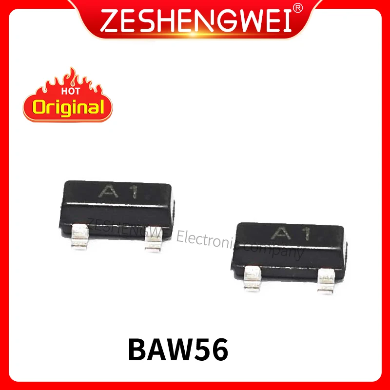 100PCS BAW56 SOT23 A1 SMD Transistor A1t SOT23 New Original IN STOCK