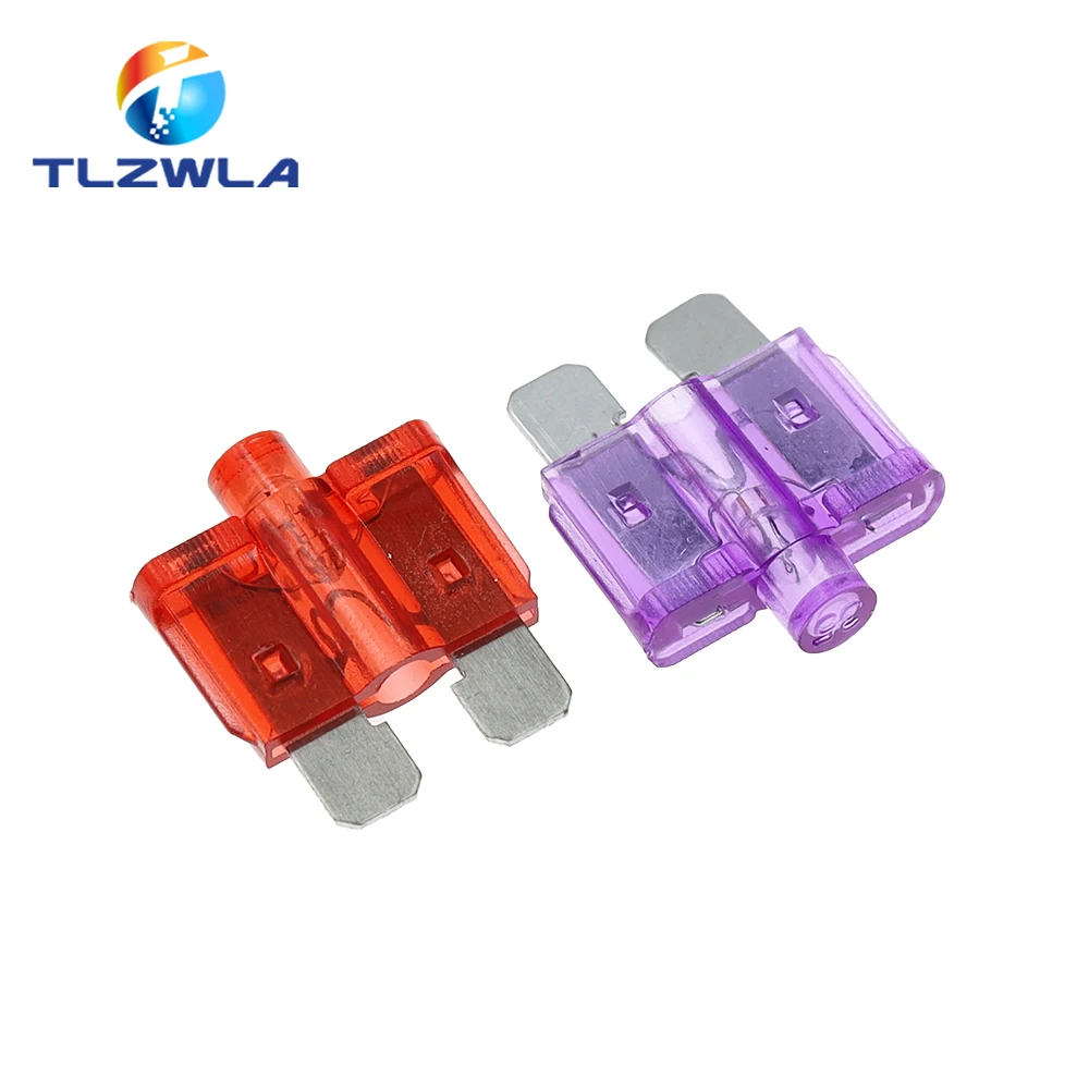 10PCS 5A 10A 15-40A Medium Size Auto Fuse Inserts Car Insurance Tablets Medium Fuse With Lamp Car Inserts Fuse With Box And Clip