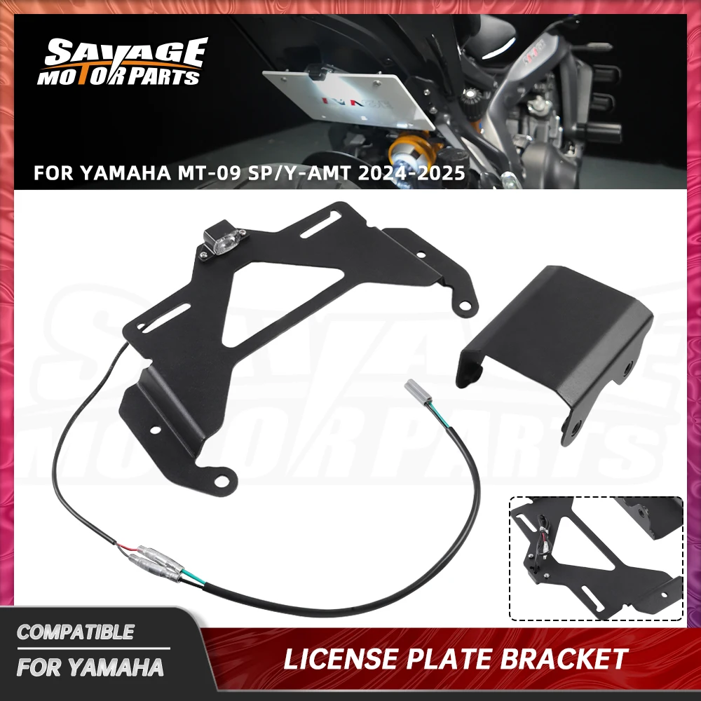 

MT09 2025 License Plate Bracket For Yamaha MT-09 SP/Y-AMT 2024 Motorcycle Accessories Tail Tidy Fender Eliminator LED Light