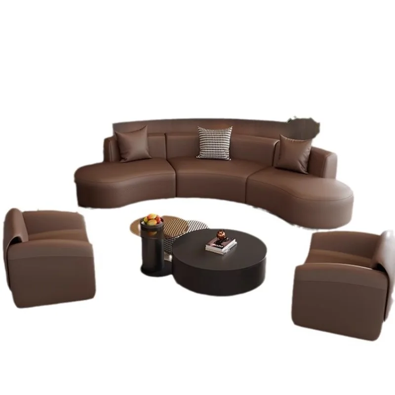 

Arc sofa coffee table combination studio wedding dress hall negotiation meeting rest area corner reception