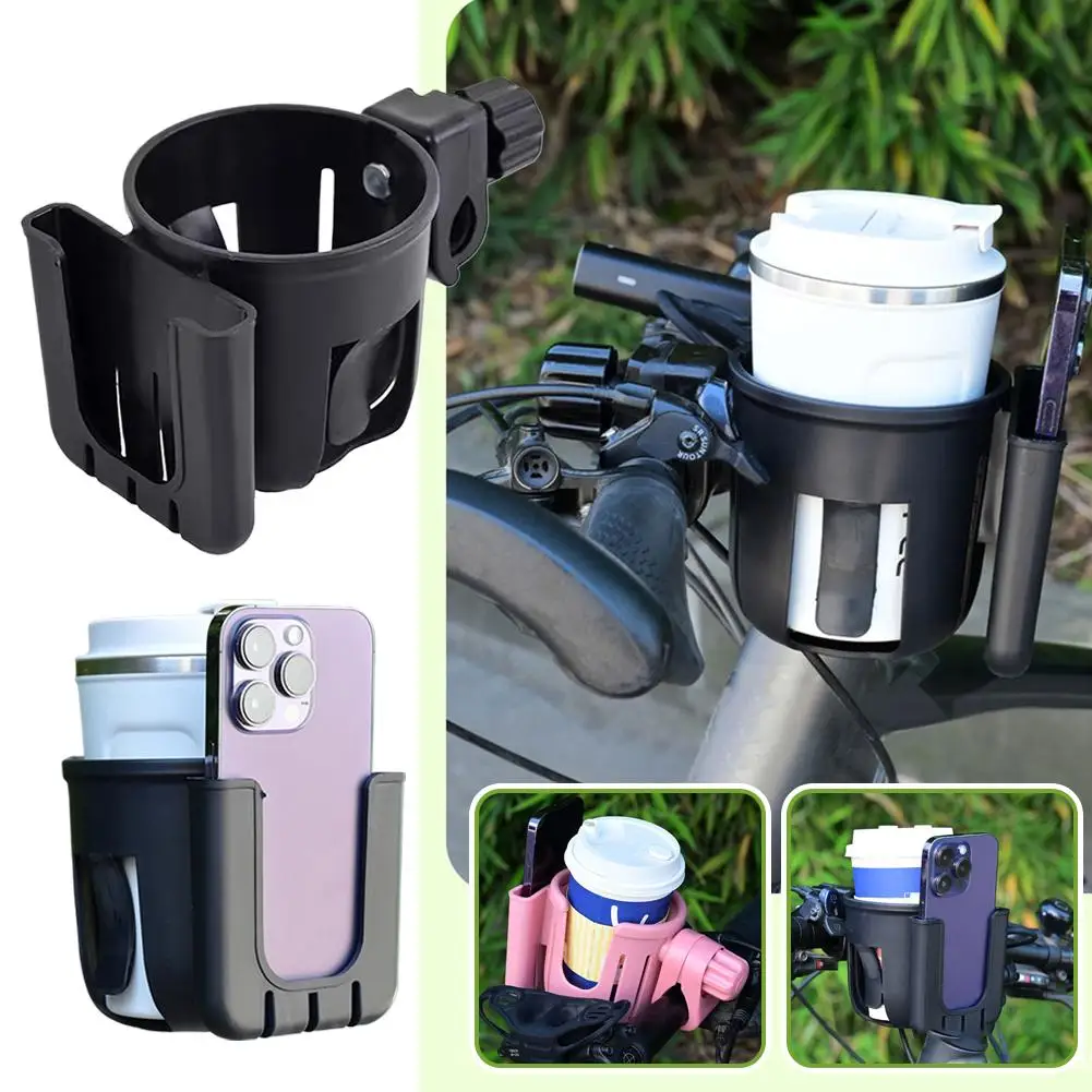 2-in-1 Fahrrad Universal Handy Halter & Getränkehalter Multifunktions Baby Kinderwagen Telefon Halter & Getränkehalter Fahrrad Zubehör