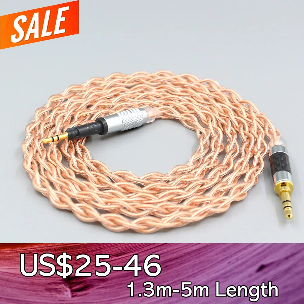 

4 Core 1.7mm Litz HiFi-OFC Earphone Braided Cable For Sennheiser HD6 HD7 HD8 MIX DJ HD595 LN008101