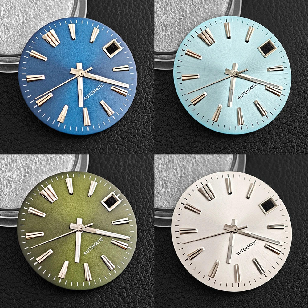 

28.5mm NH35 Dial Watch Dial Sunburst Watch Faces S dial Watch Replacement Parts Suitable for NH35 / NH36 Movement