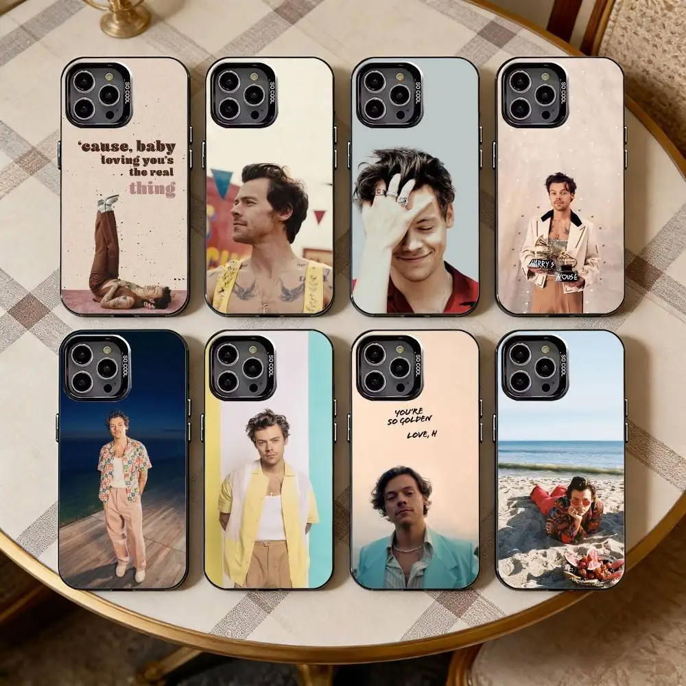 

Hot Good Actor Harry Styles Phone Case For iPhone17,16,15,14,13,12,11 Plus,Pro Max Black Candy silver phone case