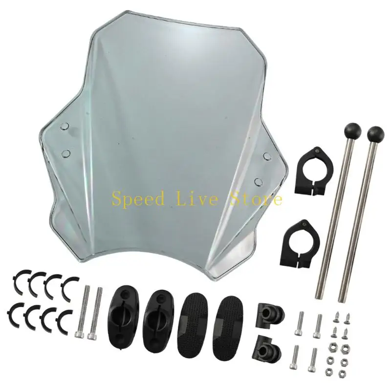 

547C Motorcycle Windshield Reduced Wind Pressure Easy Installation Modern Windscreen