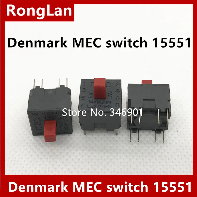 [SA]Denmark MEC switch button switch with lock -way switch 15551 Switch--30pcs/lot