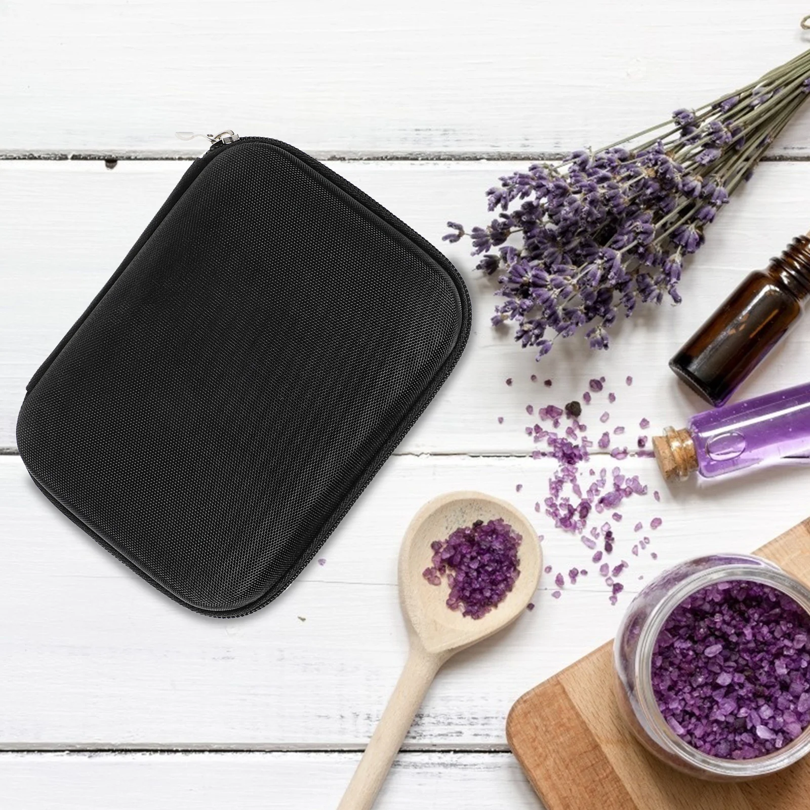 

Essential Oil Storage Case 10 Compartment Portable Carrier for Roller Bottles Travel Organizer Waterproof Shockproof Essential