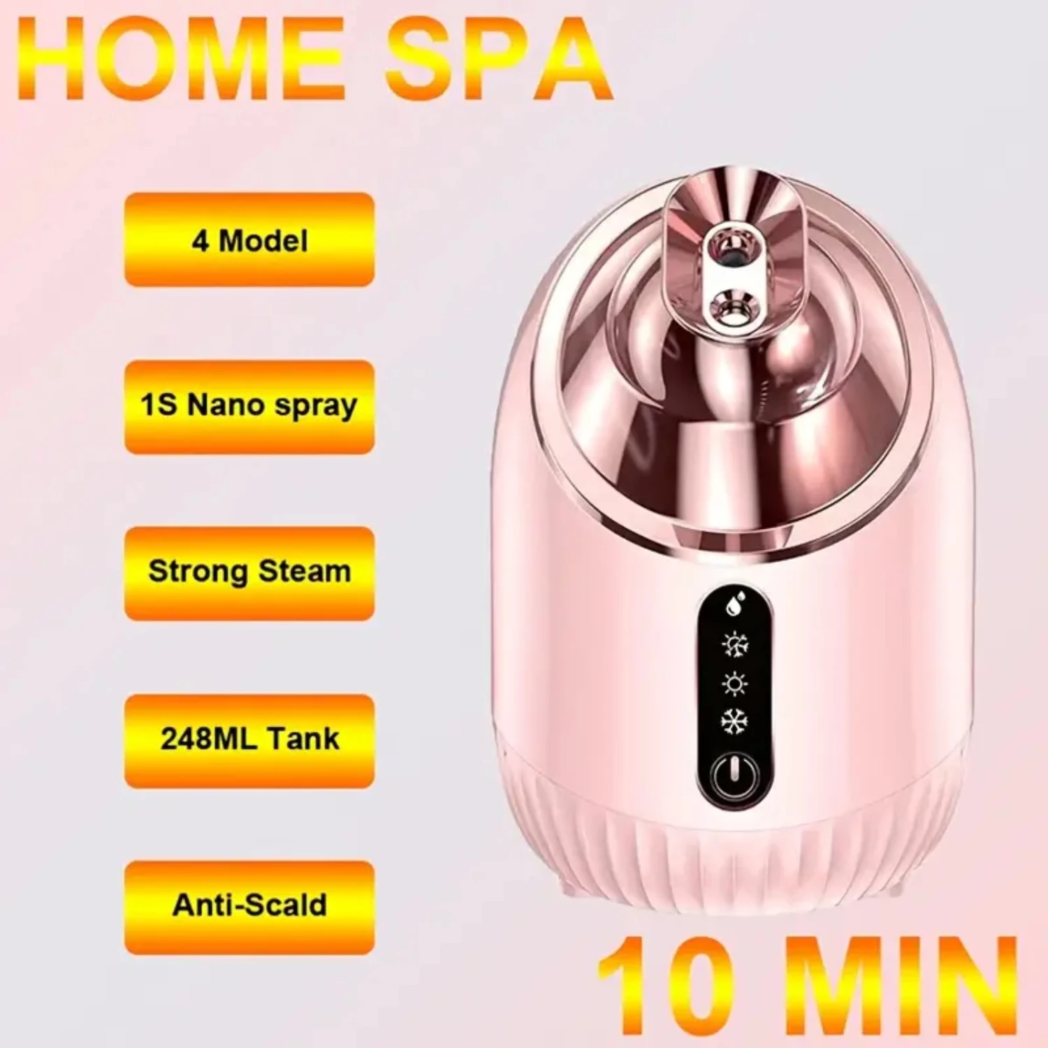 Facial Vaporizer With Hot Cold And Warm 3 Mode, Tighten Pores And Calm Skin