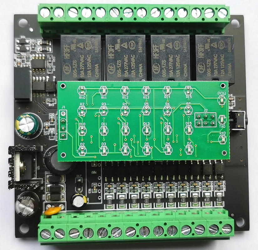 Switch input and output 10 channels open into 4 channels relay output module RS485 MODBUS-RTU communication MB10DI4RO