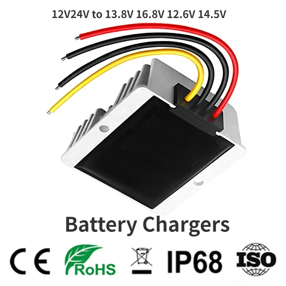 10V-36V 12V24V to 13.8V 16.8V 12.6V 14.5V 5A -15A 12V Lithium Battery Chargers BOOST BUCK DC DC Charger For Dual-battery System