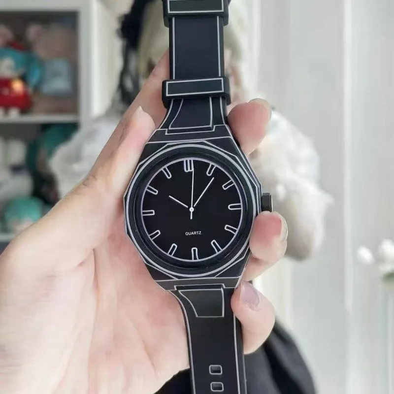 Cartoon Style Watch, Student High-Value Men's and Women's Cartoon Creative Two-Dimensional Quartz Watch