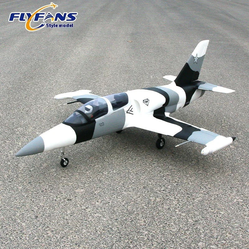 Flyfans Rc avion 64mm canalisé L-39 avec train d'atterrissage rétractable et feux de vol modèle d'aile fixe avion télécommandé