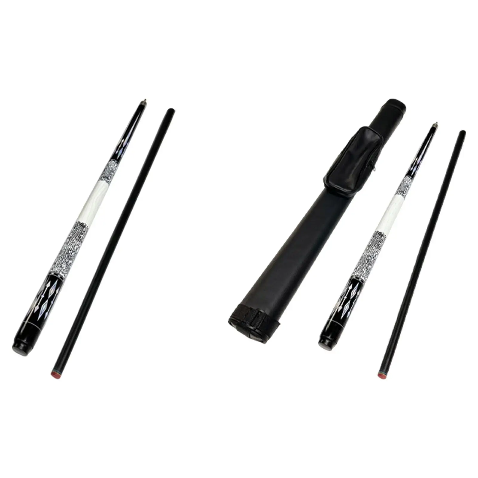 

Professional Pool Cue Stick 13mm Tip Two Piece Billiard Cue Wooden Snooker Stick for Game Room