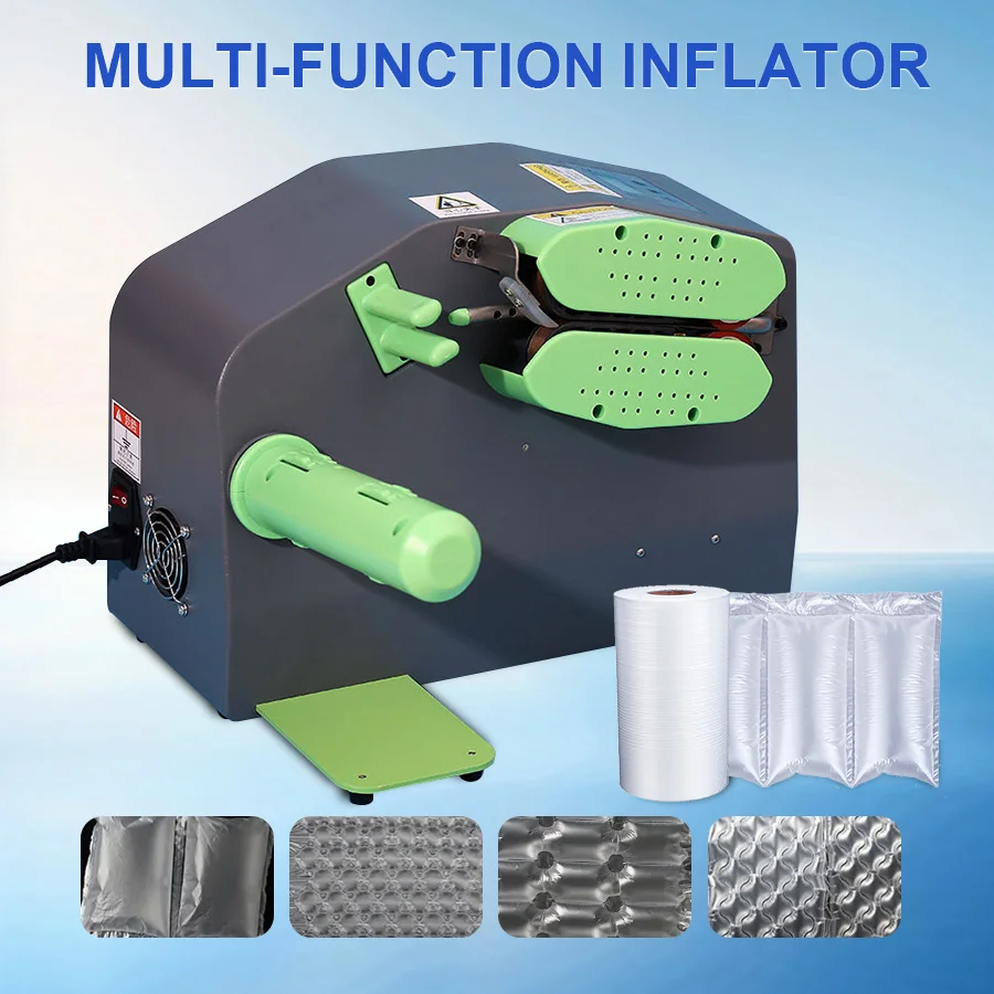 

Film Air Pillow Inflator Inflatable Machine Gourd Bubble Filling Bags Air Cushion Machine Multifunctional Blowing Machine