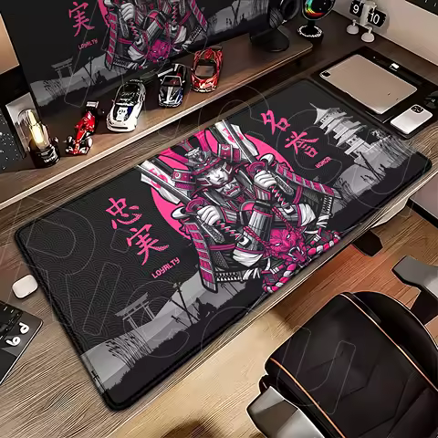 Large Mousepad Gamer Rubber Non-slip Desk Mat XXL Office Mause Carpet Japanese Samurai Gaming MousePad Mice Keyboard Accessories