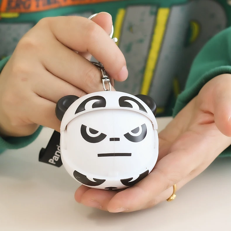 Novità divertente Sichuan Opera Face change Panda zaino Charm portachiavi ciondolo Cartoon Cute Face change Panda Decompress Toys