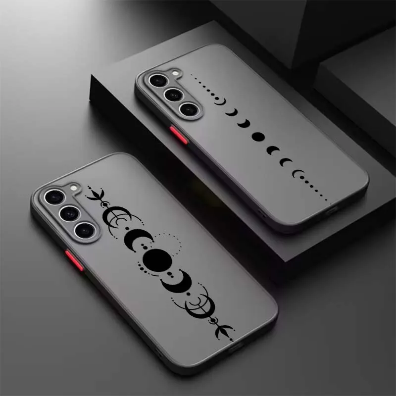 

Artistic Lunar Plane For Samsung A56 A42 A36 A34 A33 A32 A23 A16 A04 A03 Note 20 5G Frosted Translucent Phone Case