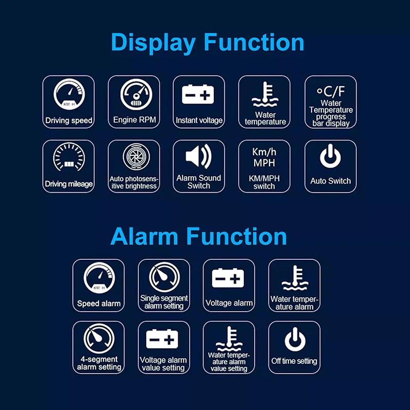 @*M8 Car HUD Head Up Display OBD2 Overspeed Warning Auto Electronic Water Temperature LED Digital Projector Windshield view 4