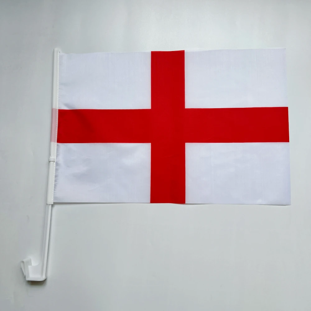 England car flag 30*45cm England car waving Flag National Flag standard-bearer waving flag with plastic flagpole