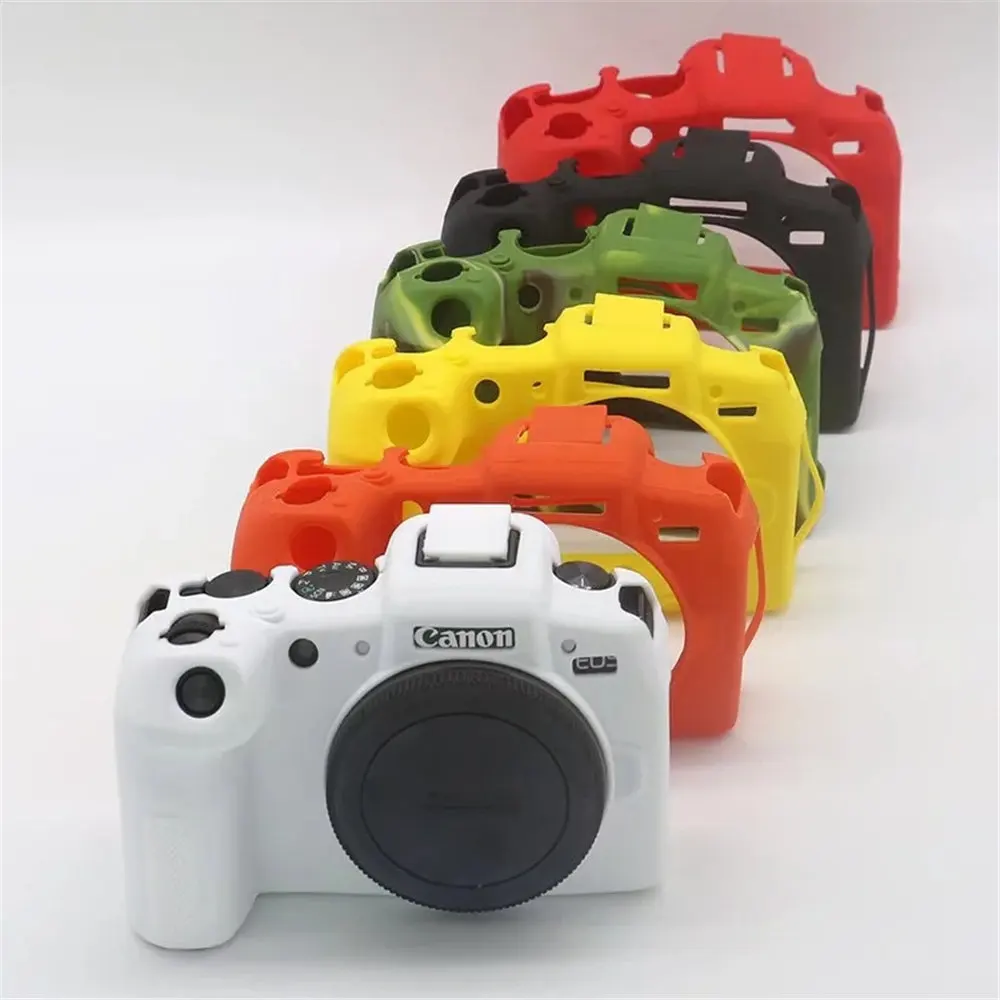 Camera Body Case Voor Canon EOS R10 R7 RP R6 R 7D 77D 600D 650D 700D Zachte Siliconen Armor Shockproof cover
