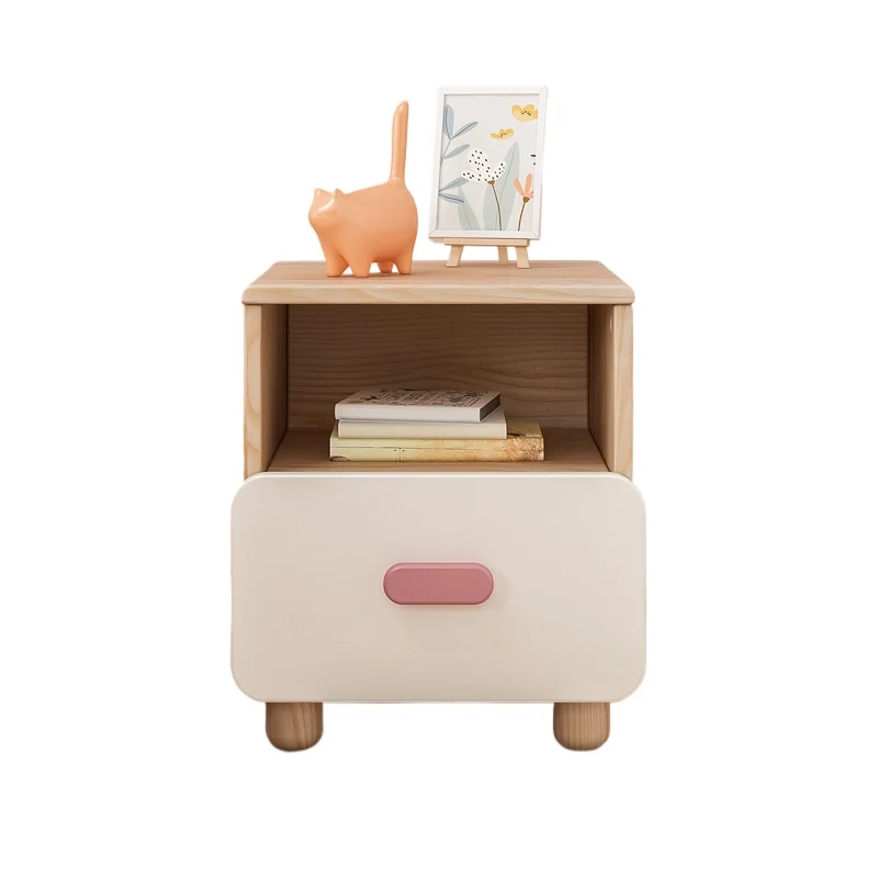 

Solid wood storage bedside table storage cabinet bedside small cabinet