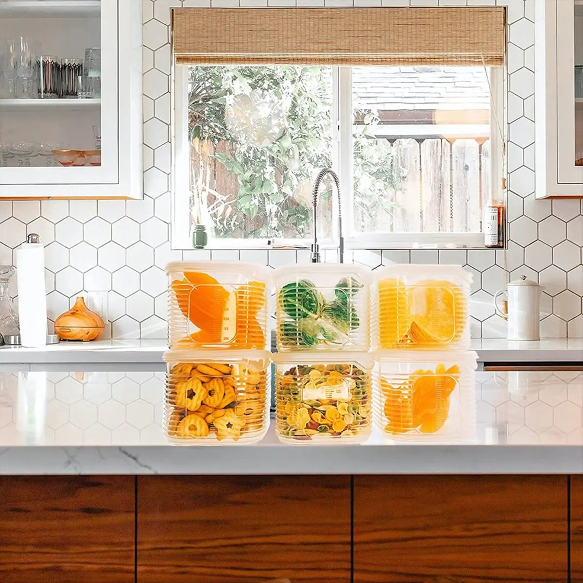 2026 Trend Food Storage Container with Lid Plastic Food Container for Storage Room Organization and Storage Can Be Reused.