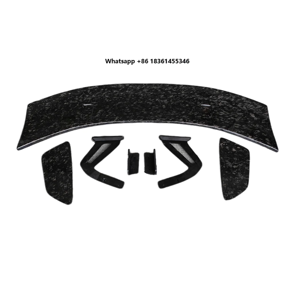 

High Quality GT Style Rear Trunk Spoiler Wing Body Kit 718 Cayman Boxster Forged Grain Protection Car Model Q50